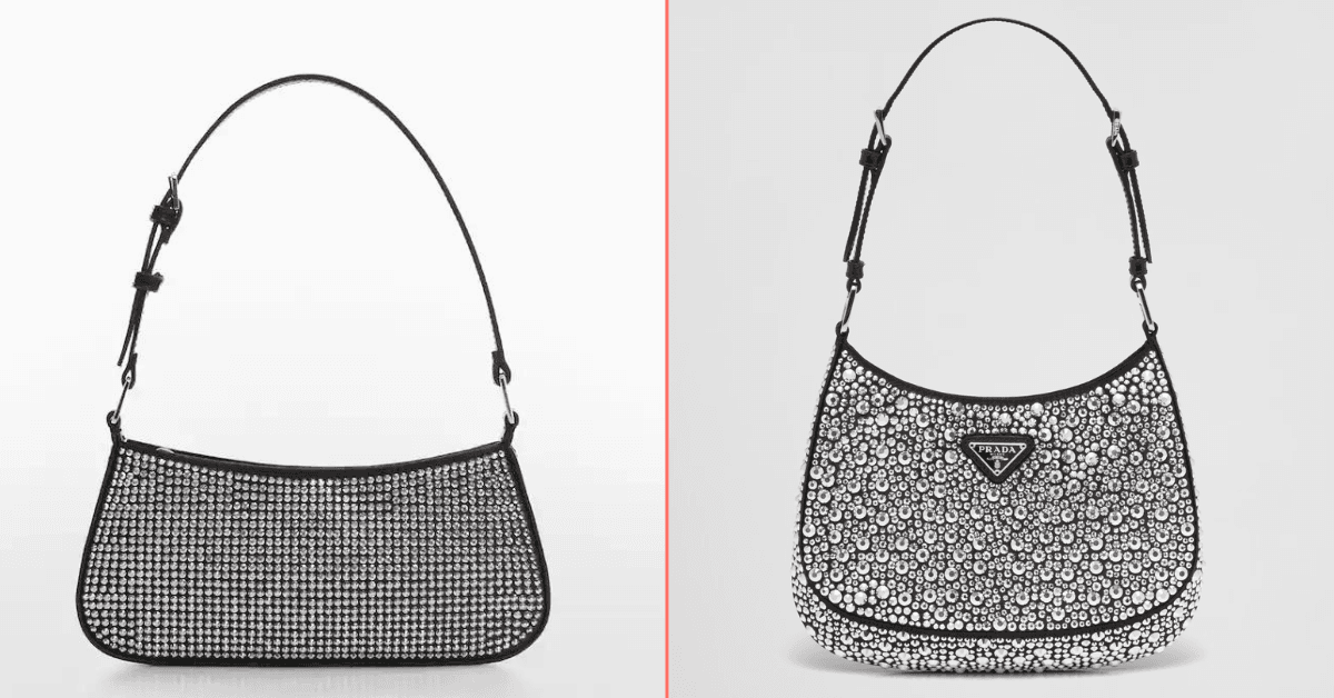 Mango has a €30 version of sparkly €3,400 Prada bag in time for party season