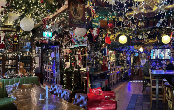 This Dublin pub already has its Christmas decorations up and they’re incredible