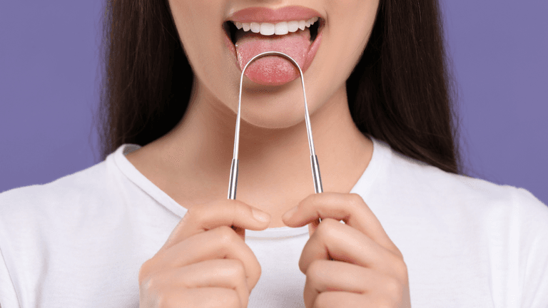 ‘I have been tongue scraping for years, this is why we should all be doing it’ ‘I have been tongue scraping for years, this is why we should all be doing it’