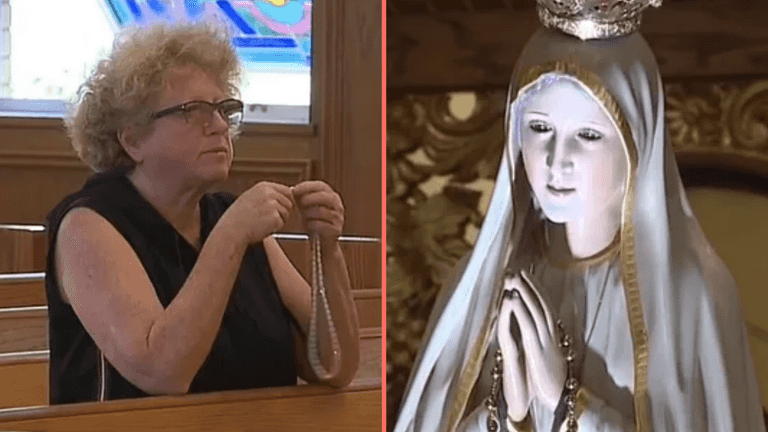 People stunned by ‘miracle’ caught on camera as Virgin Mary statue ‘blinks’ People stunned by ‘miracle’ caught on camera as Virgin Mary statue ‘blinks’