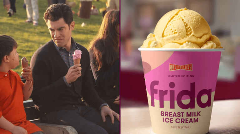 Frida has released a limited-edition breast milk ice cream Frida has released a limited-edition breast milk ice cream